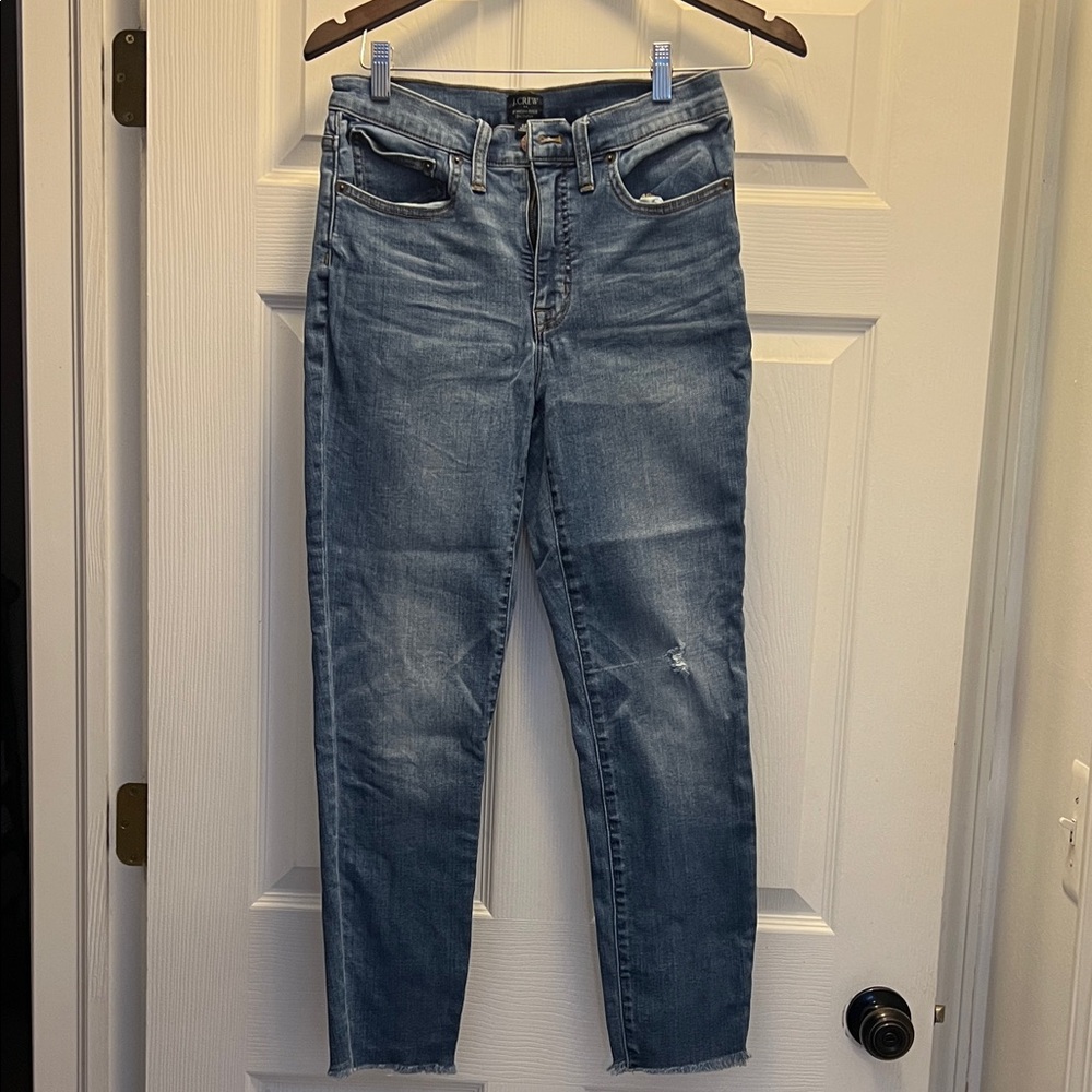 J. Crew Skinny Jeans in Medium Blue Wash